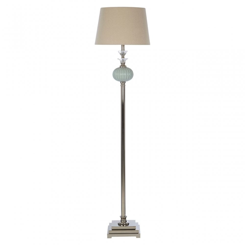 Clanbay Ulyana Floor Lamp Crystal Glass Iron Linen within proportions 1000 X 1000