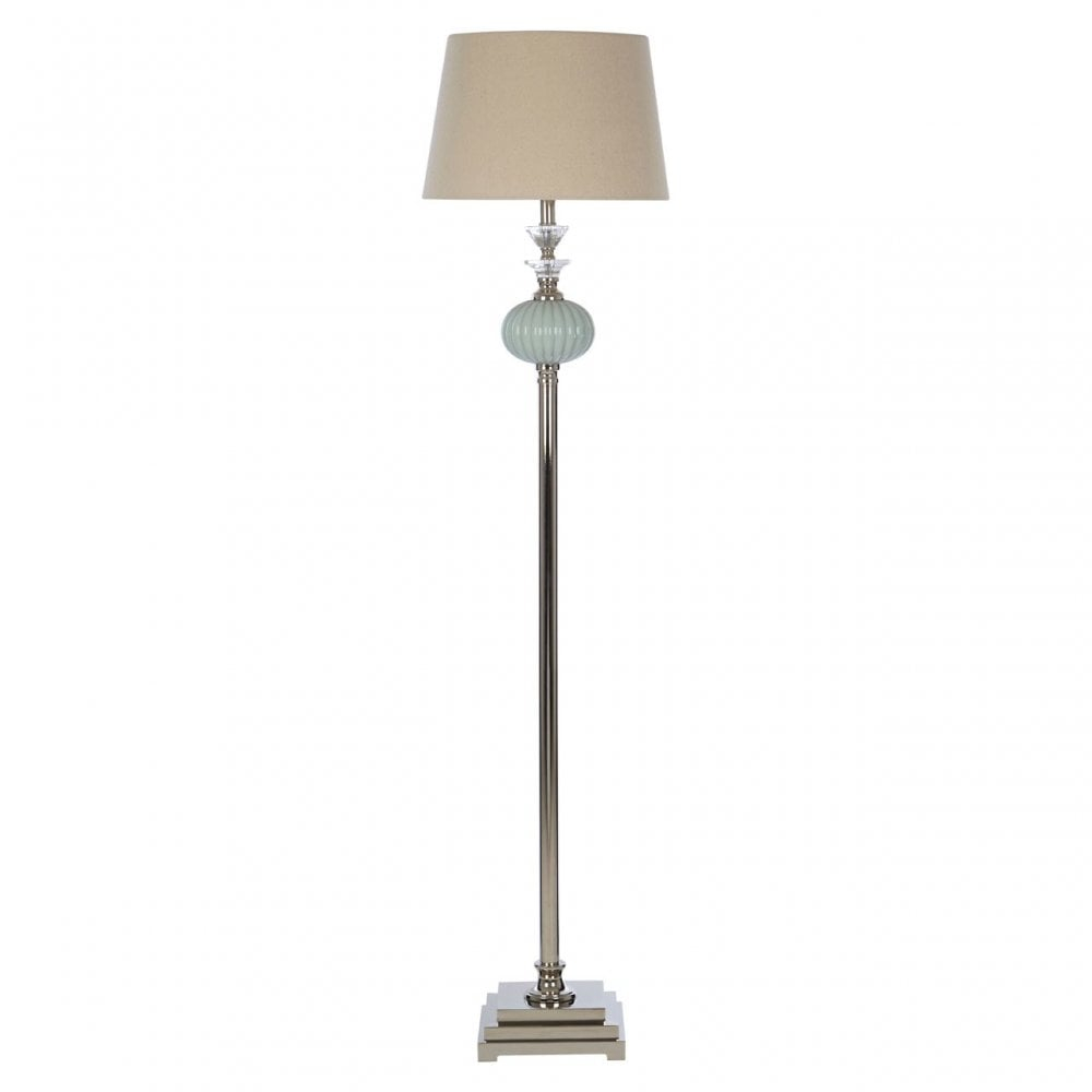 Clanbay Ulyana Floor Lamp Eu Plug Crystal Glass Iron Linen in size 1000 X 1000