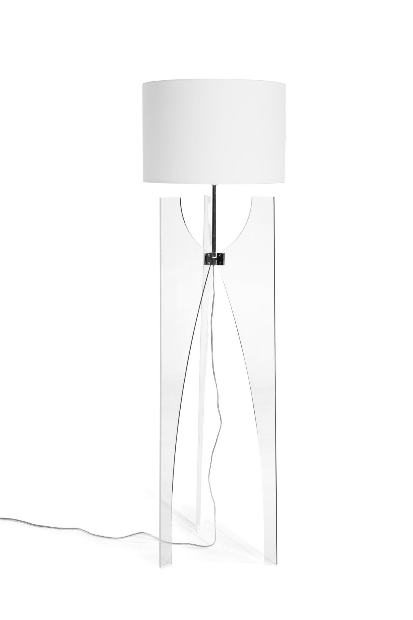 Clear Acrylic Floor Lamp with measurements 1333 X 2000