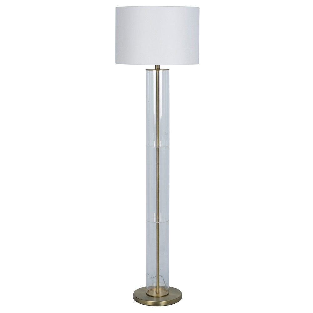 Clear Column Floor Lamp Includes Energy Efficient Light with measurements 1000 X 1000