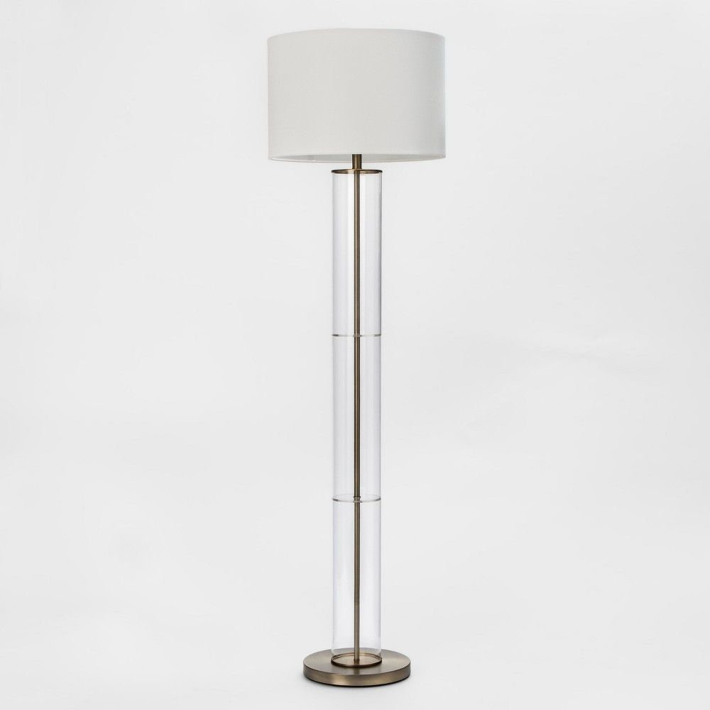 Clear Column Floor Lamp Lamp Only Brass Project 62 with regard to proportions 1000 X 1000