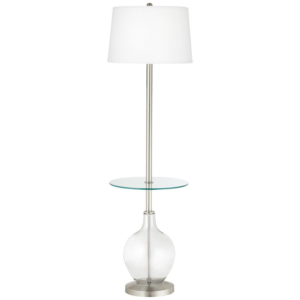 Clear Glass Fillable Ovo Tray Table Floor Lamp 9v243 pertaining to dimensions 1000 X 1000