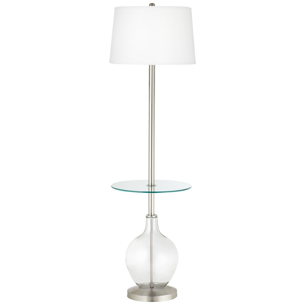 Clear Glass Fillable Ovo Tray Table Floor Lamp 9v243 regarding sizing 1000 X 1000