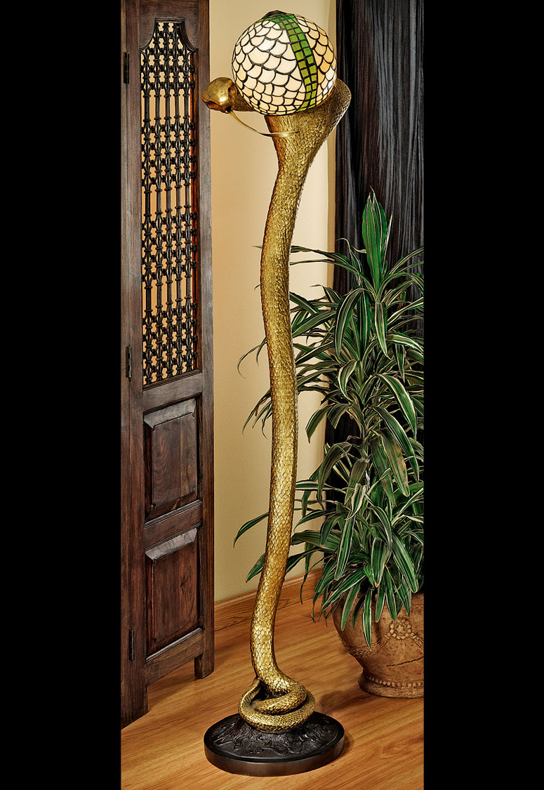 Cobra God Wadjet Sculptural Floor Lamp for dimensions 775 X 1125
