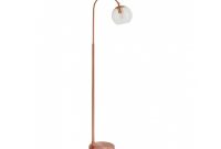 Coleman Clear Glass And Copper Metal Floor Lamp with dimensions 1200 X 925