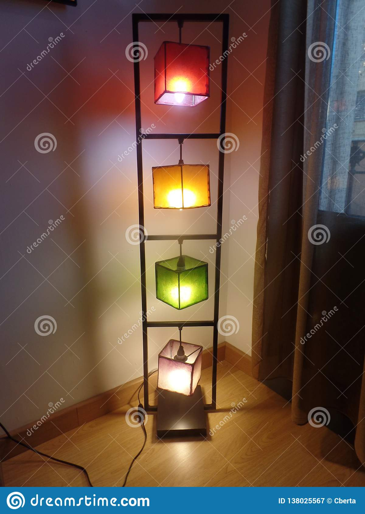 Colourful Tall Mood Floor Lamp Stock Image Image Of Relax regarding proportions 1200 X 1689