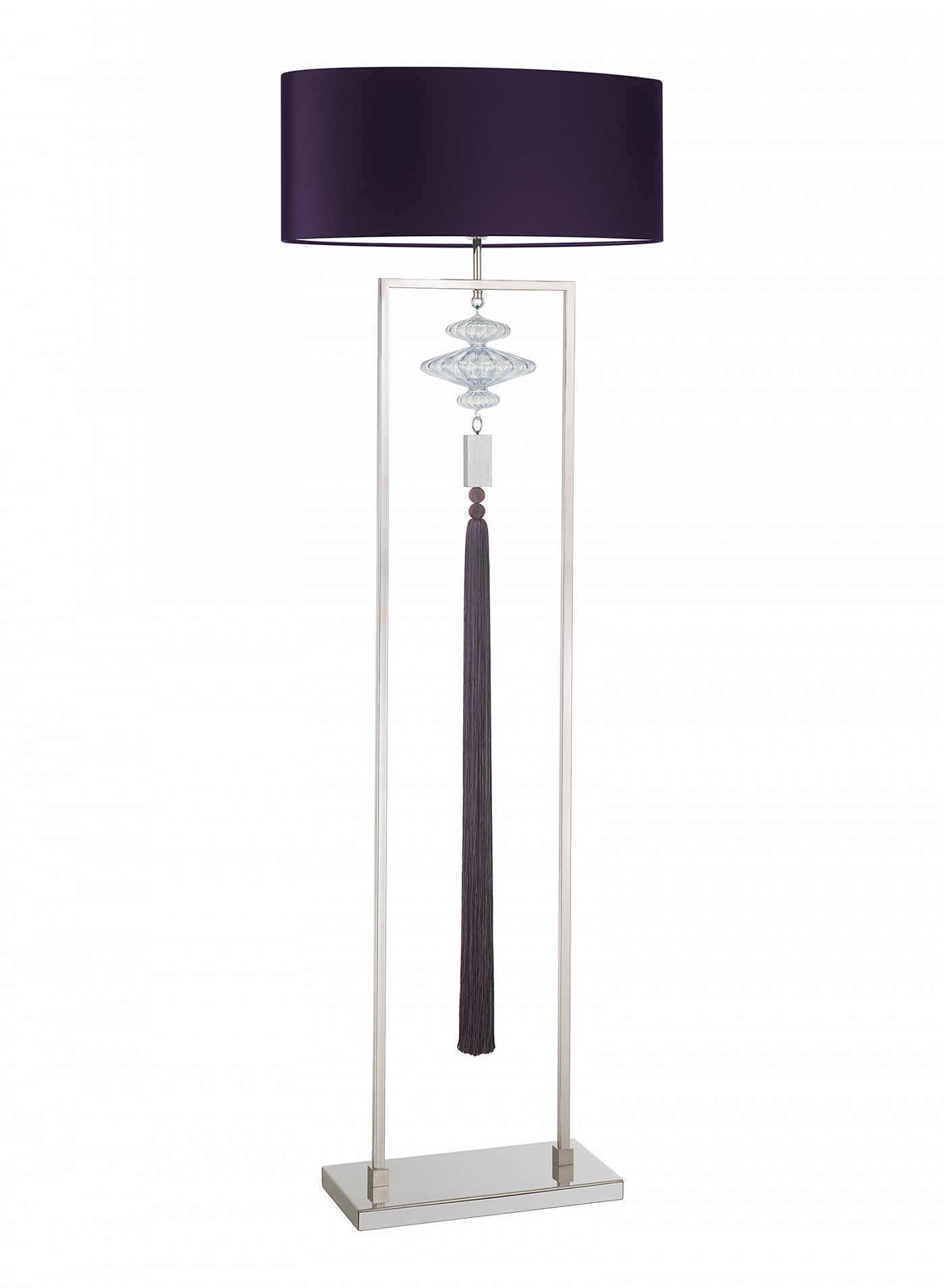 Constance Nickel And Purple Floor Lamp Heathfield Co in proportions 1400 X 1909