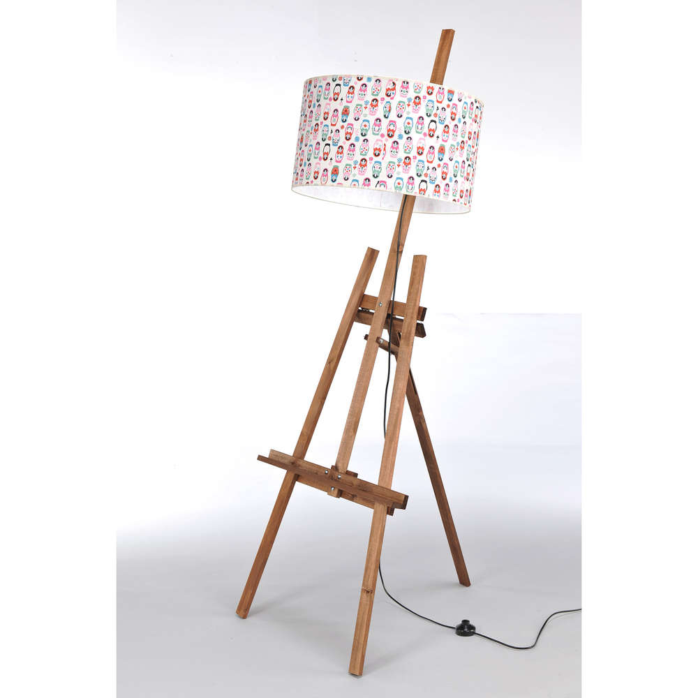 Contemporary Floor Lamp Easel Wood Pattern within proportions 1000 X 1000