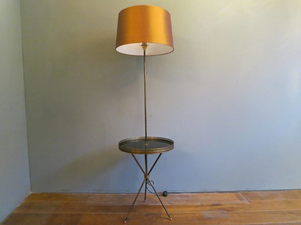 Contemporary Floor Lamp With Table Attached All S Side with regard to dimensions 1024 X 768
