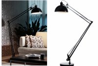 Contemporary Floor Lamp With Table Attached Brass End pertaining to sizing 5120 X 3620