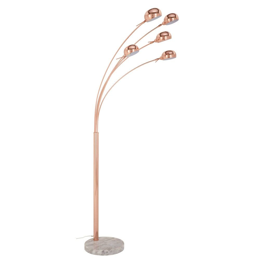 Copper Coloured Metal Floor Lamp With 5 Adjustable pertaining to proportions 1000 X 1000