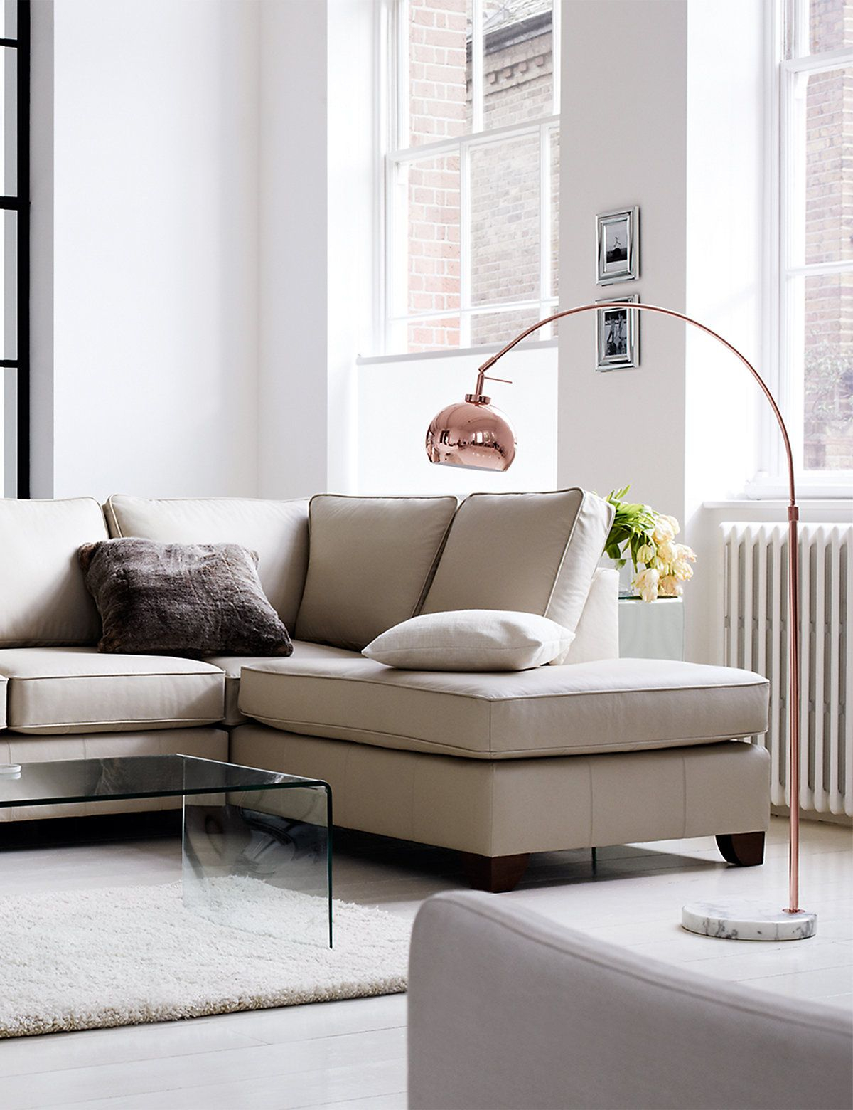 Copper Curve Floor Lamp Living Room Entry Way Curved inside measurements 1200 X 1560