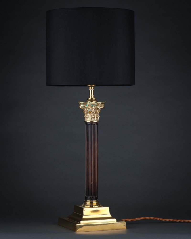 Corinthian Column Table Lamp With Brass Base throughout proportions 800 X 1000