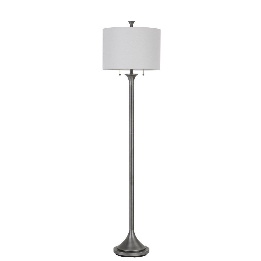 Cosenza Metal Floor Lamp Silver 47x22 Includes Energy pertaining to dimensions 1000 X 1000