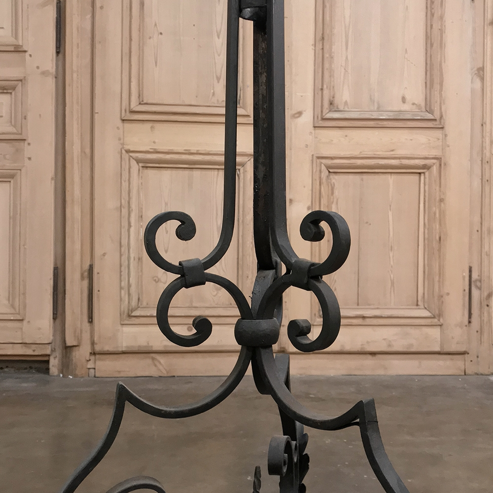 Country French Wrought Iron Floor Lamp Inessa Stewarts throughout size 1000 X 1000