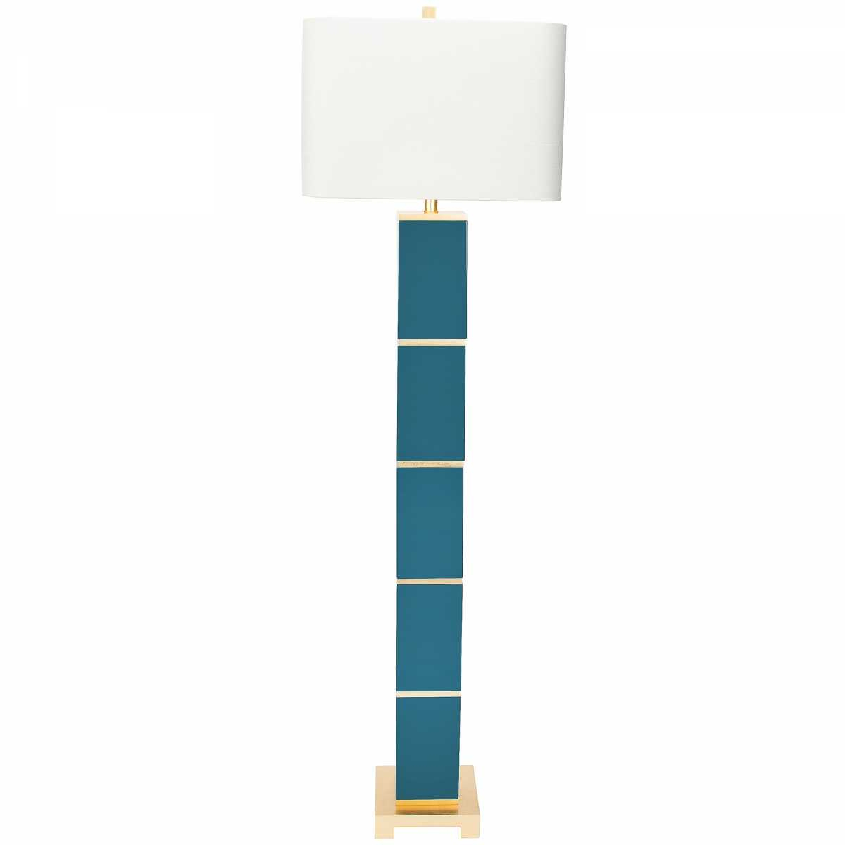 Couture Peacock Teal Floor Lamp Two Left with regard to dimensions 1200 X 1200