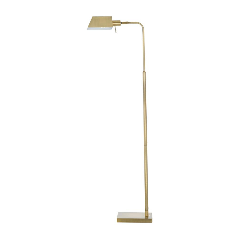 Cresswell 58 In Antique Brass Transitional Pharmacy Floor Lamp With Led Bulb Included pertaining to dimensions 1000 X 1000