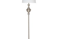 Cresswell 58 In Brushed Nickel Traditional Floor Lamp And Led Bulb regarding size 1000 X 1000