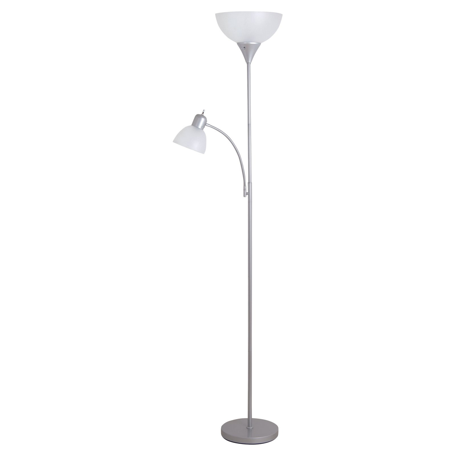 Cresswell Lighting Silver Mother And Daughter Torchiere Floor Lamp Walmart inside sizing 1600 X 1600