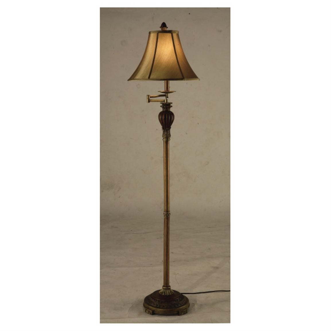 Crestview Baylor Swing Arm Floor Lamp 233454 Lighting intended for proportions 1154 X 1154