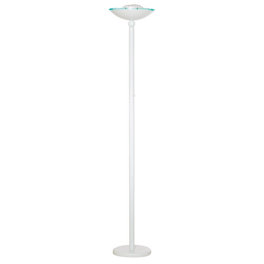 Crockett White Halogen 150 Watt Torchiere Floor Lamp Style pertaining to dimensions 1000 X 1000