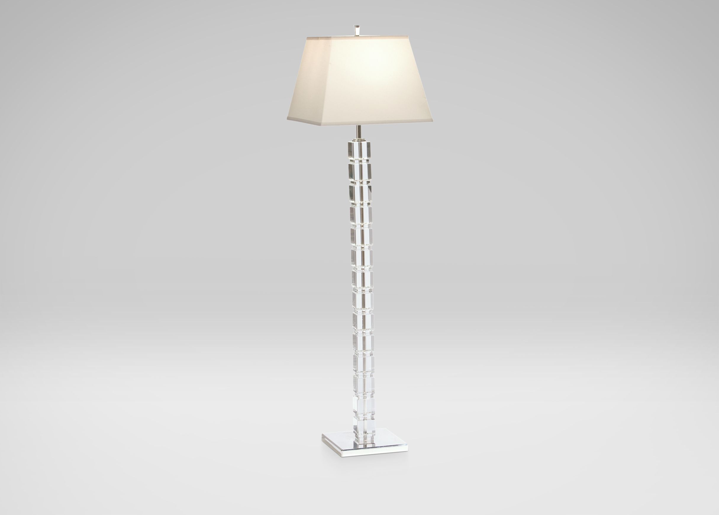 Crystal Blocks Floor Lamp Highland Oaks Lighting Pillows pertaining to size 2430 X 1740