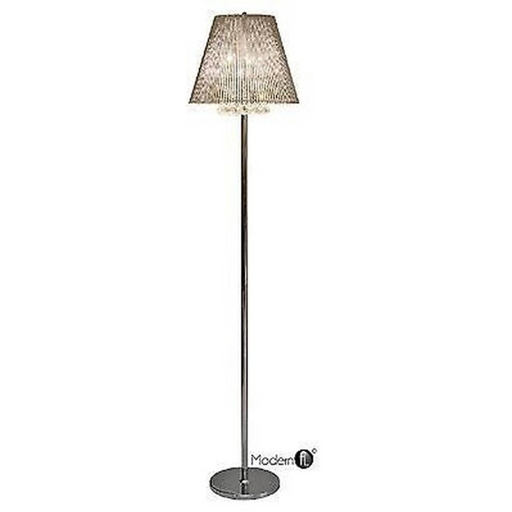 Crystal Droplet Floor Lamp Silver Droplet Floor Lamp Chrome Shade Modernfl with dimensions 1000 X 1000
