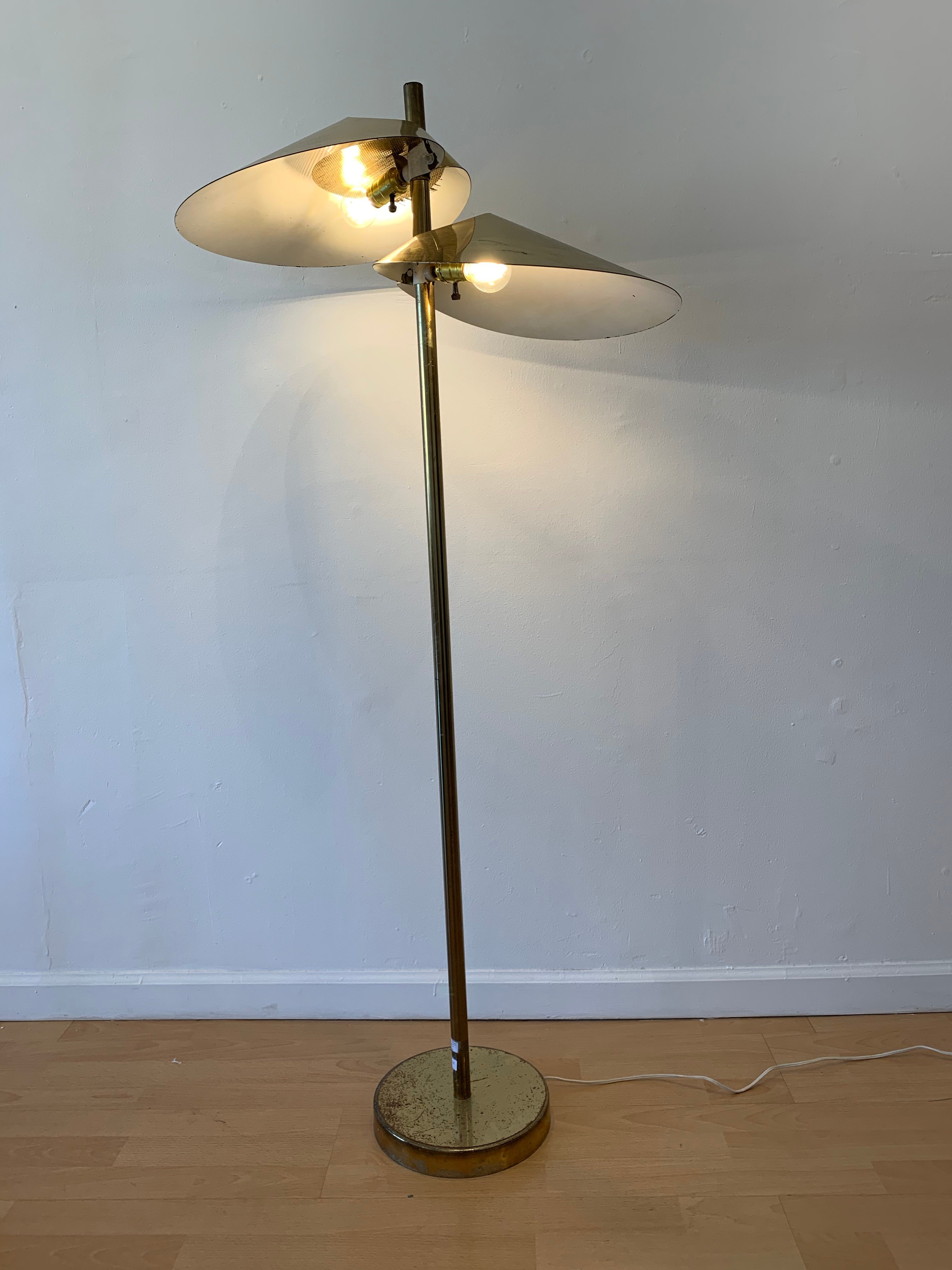 Curtis Jere Brass Lily Pad Floor Lamp with proportions 3024 X 4032