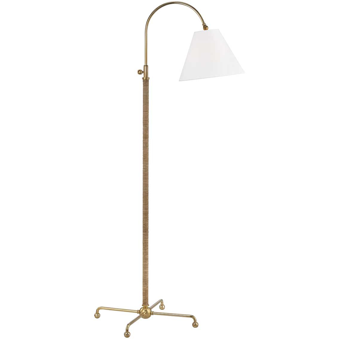 Curves No1 Floor Lamp Hudson Valley Lighting Mdsl503 Agb with dimensions 1134 X 1134