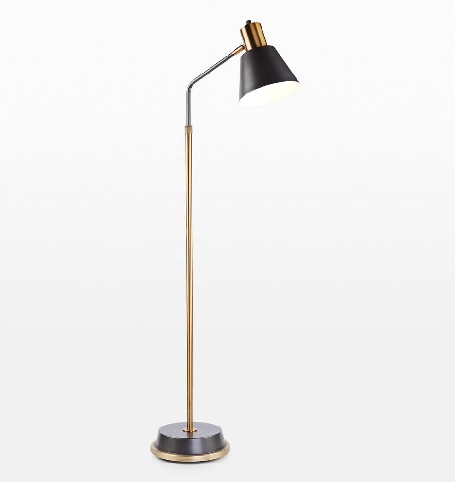 Cylinder Arm Task Floor Lamp intended for proportions 936 X 990