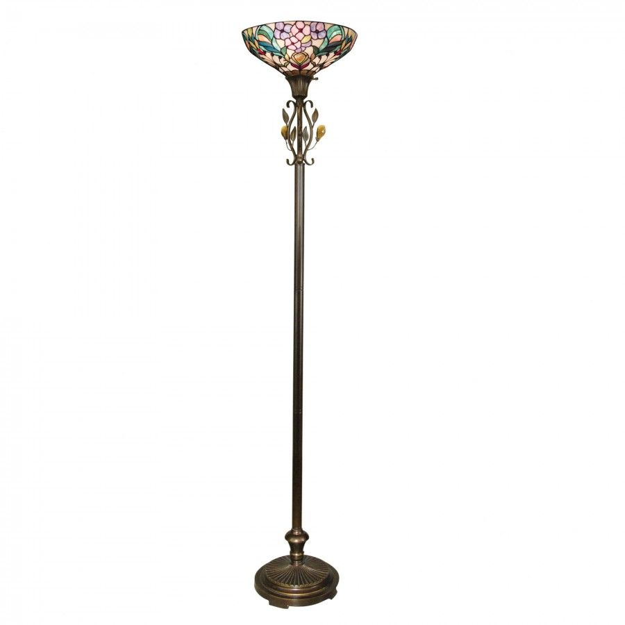 Dale Tiffany Lamps Crystal Peony Torchiere Floor Lamp In with measurements 900 X 900