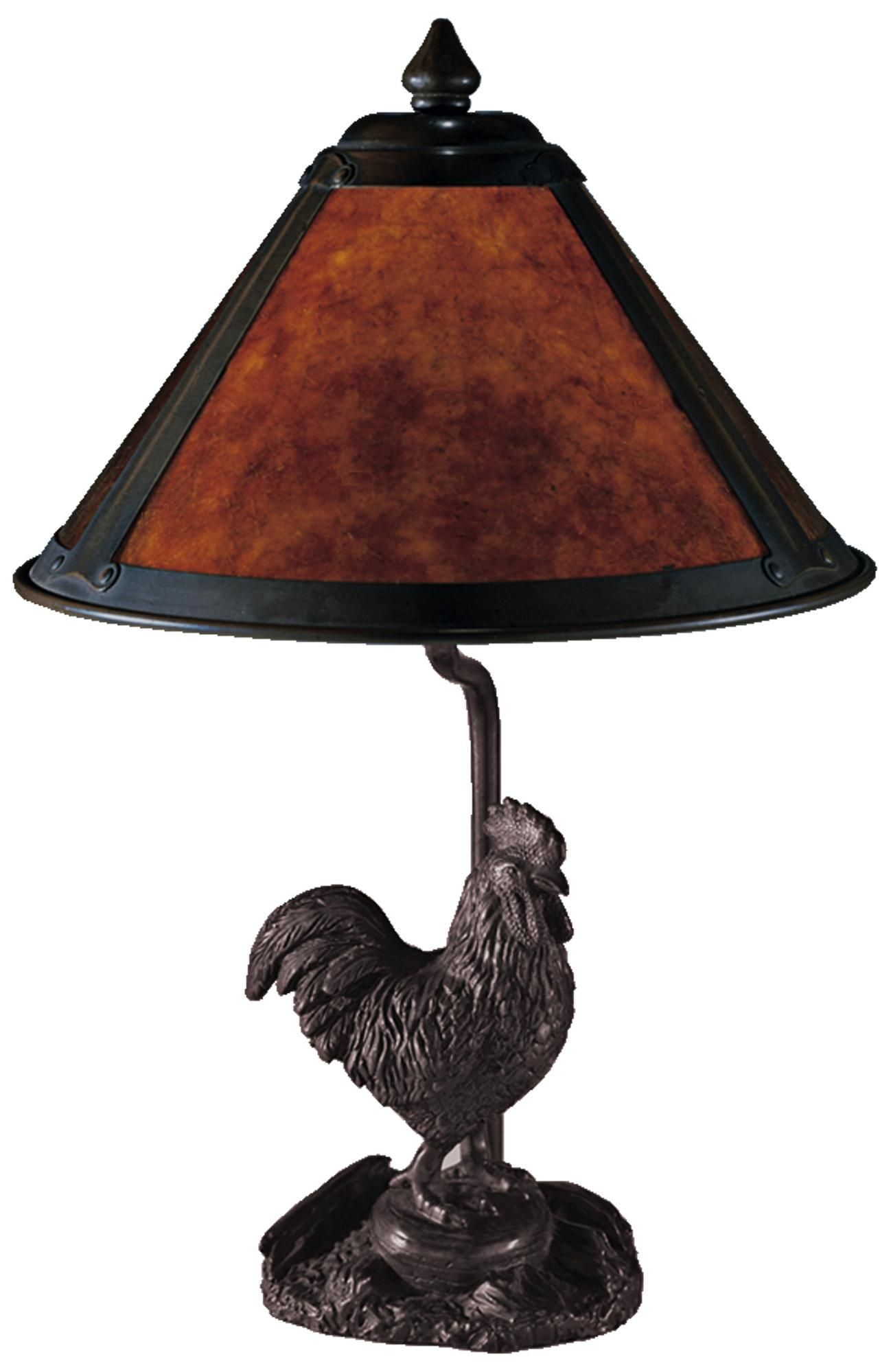 Dale Tiffany Rooster Mica Table Lamp Lampsplus regarding proportions 1298 X 1999