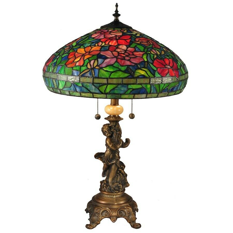 Dale Tiffany Rosemead Tiffany Table Lamp Antique Brass Tt15101 in measurements 900 X 900