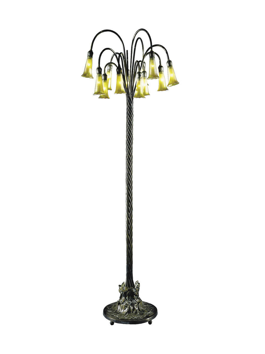 Dale Tiffany Tf15129 Lily Floor Lamp Antique Bronzeverde within dimensions 900 X 1200