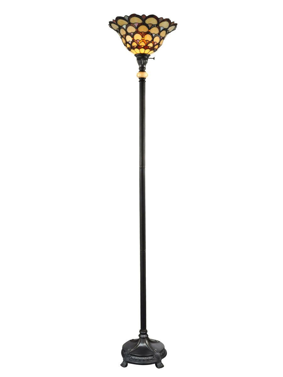 Dale Tiffany Tr70115 Peacock Floor Lamp Fieldstone Tiffany intended for measurements 900 X 1200