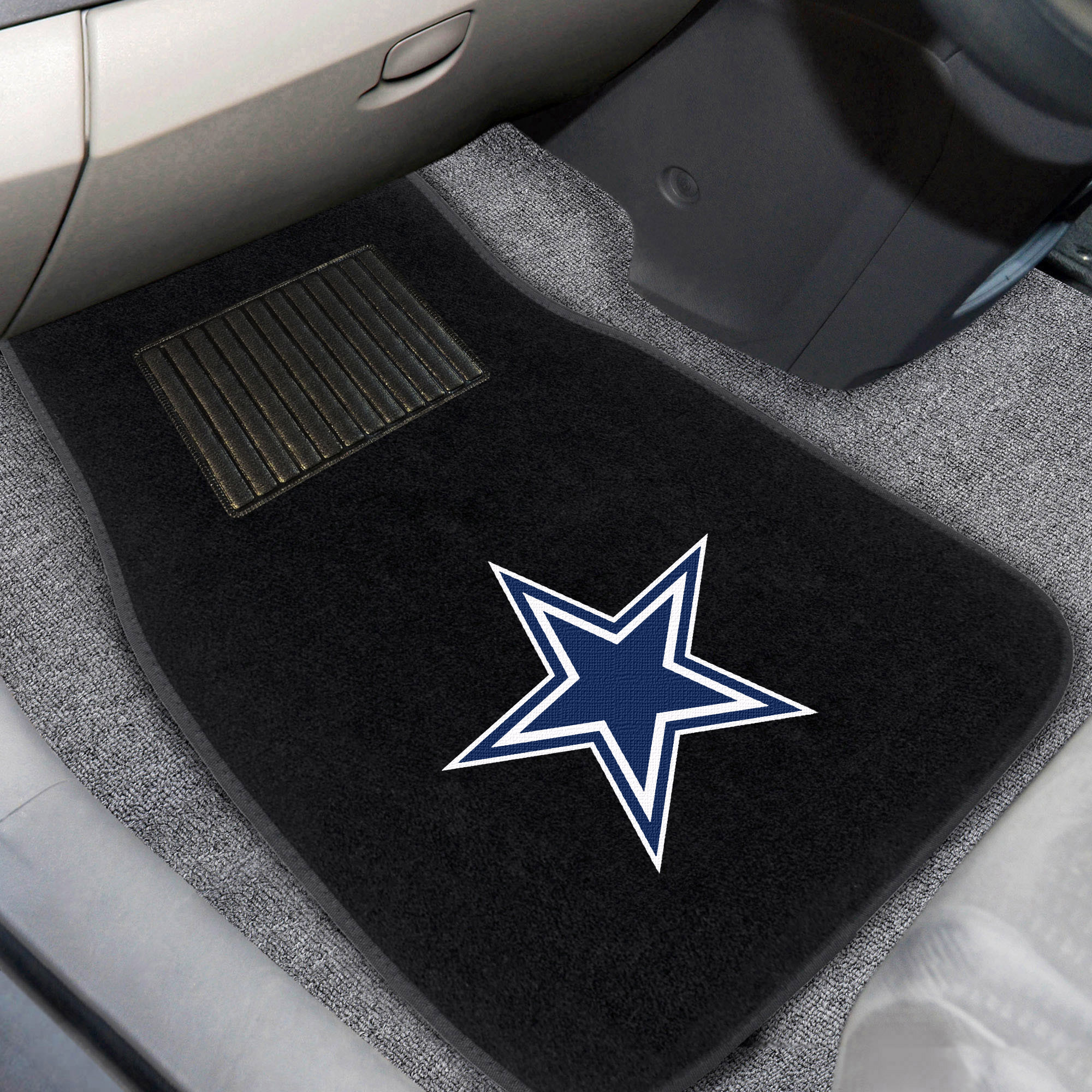 Dallas Cowboys 2 Piece Embroidered Car Mat Set No Size Walmart in dimensions 2000 X 2000