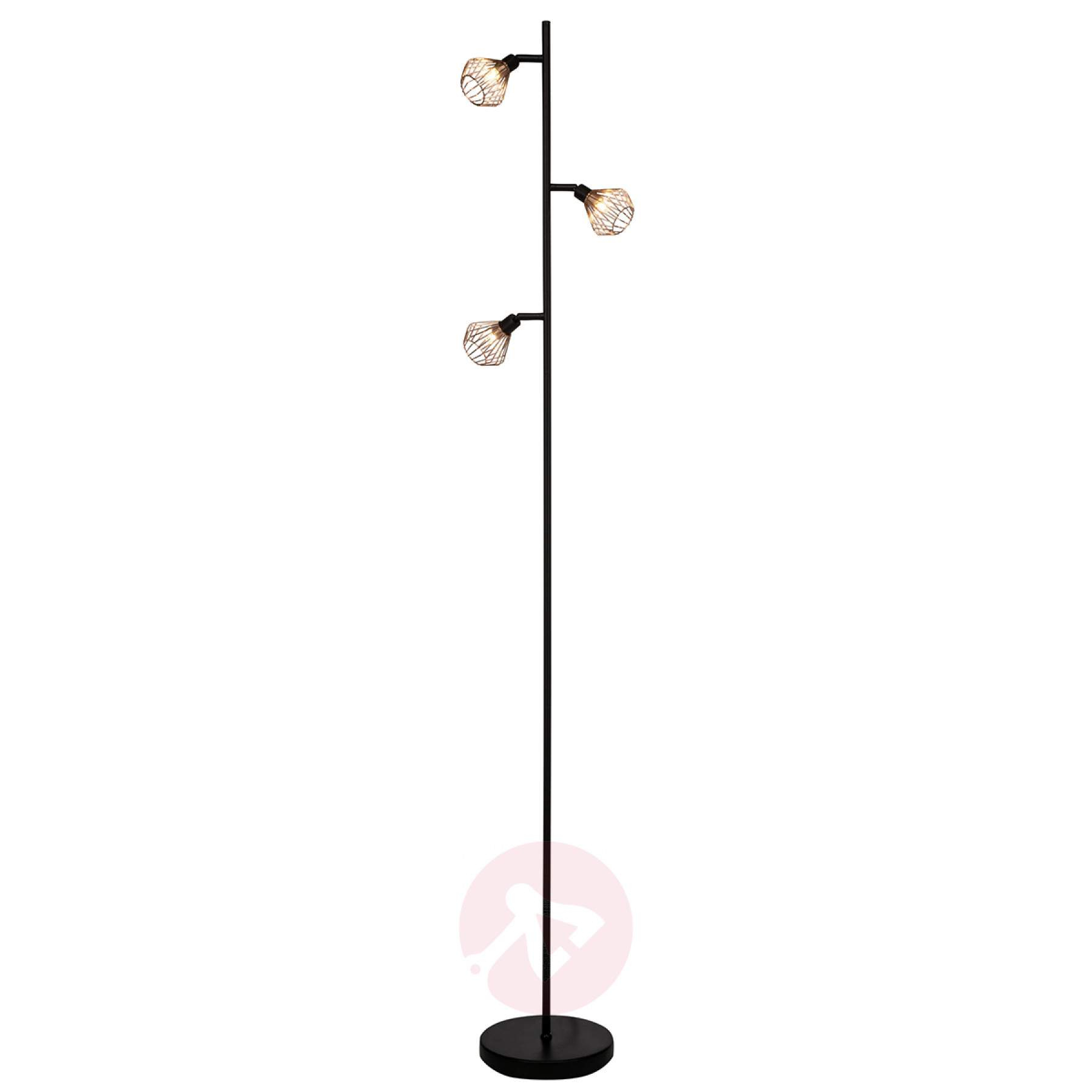 Dalma A Floor Lamp With 3 Wire Lampshades regarding measurements 1800 X 1800