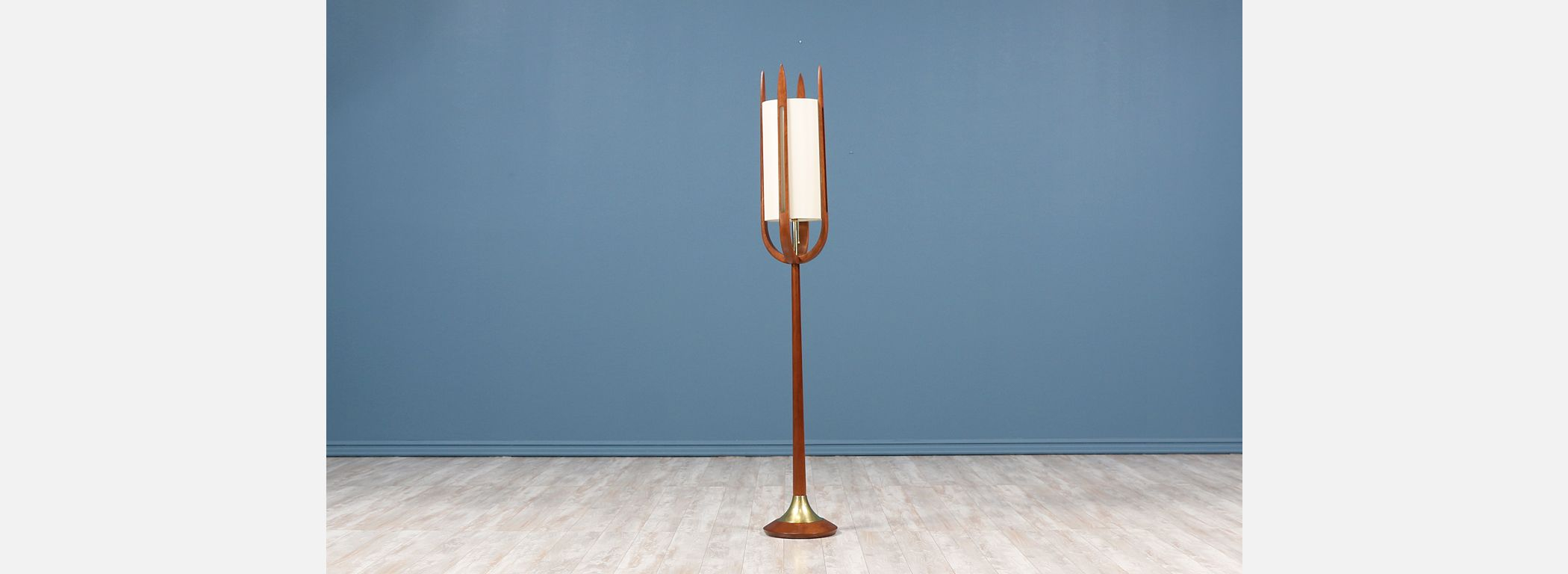 Danish Modern La Mid Century Torch Style Floor Lamp in proportions 2100 X 768