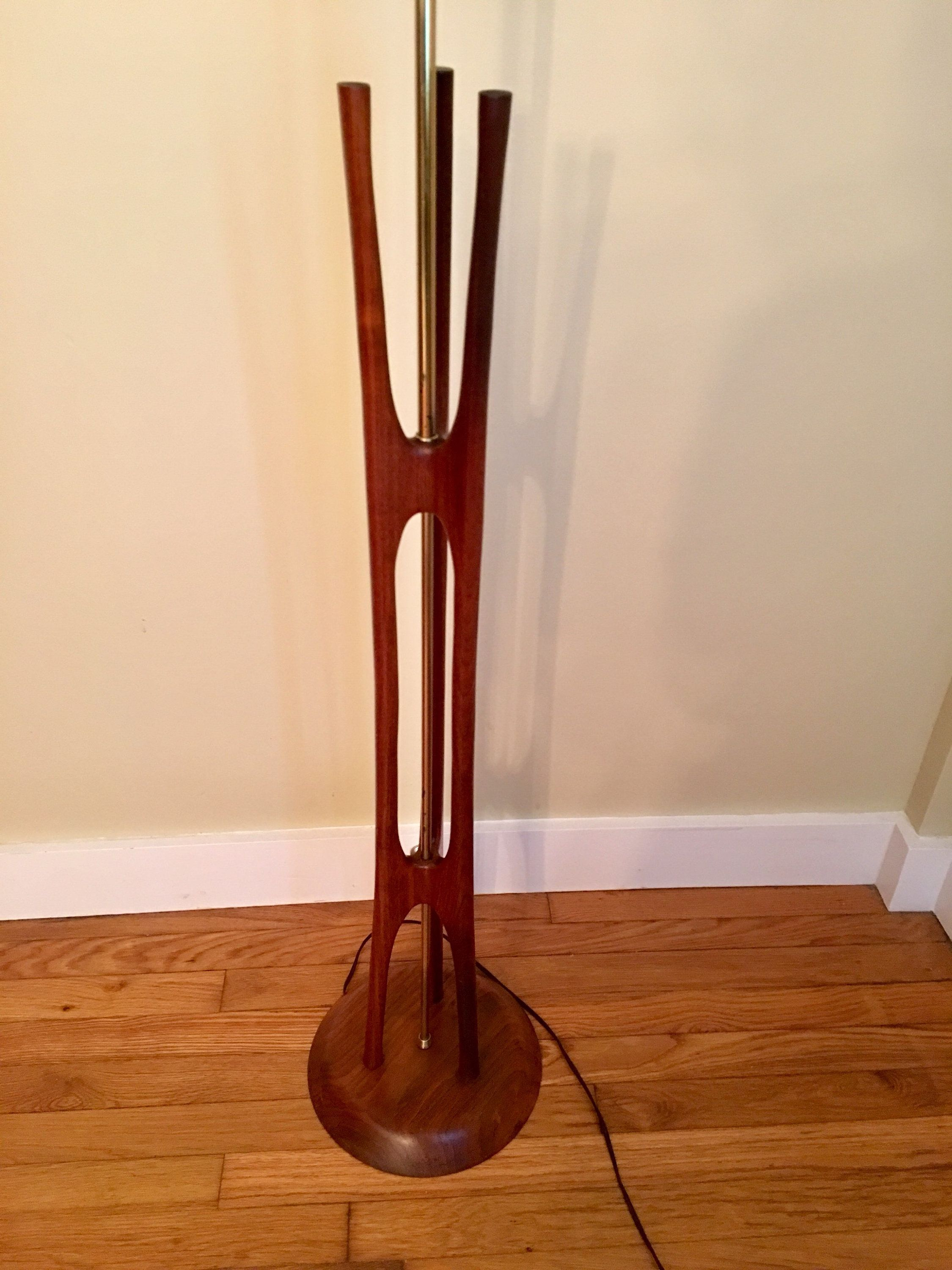 Danish Modern Sculptural Floor Lamp Mid Century Modern Wood pertaining to dimensions 2250 X 3000