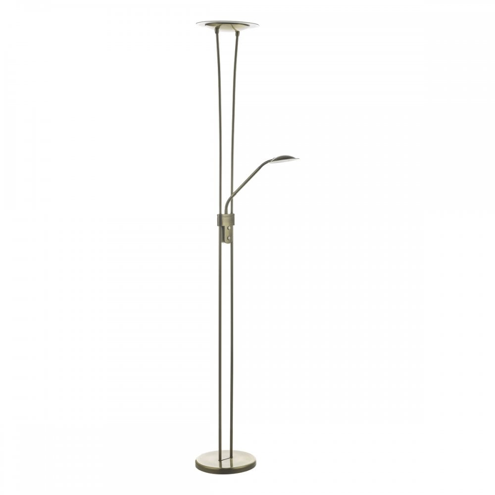 Dar Hah4975 Hahn Floor Lamp Antique Brass Led within size 1000 X 1000