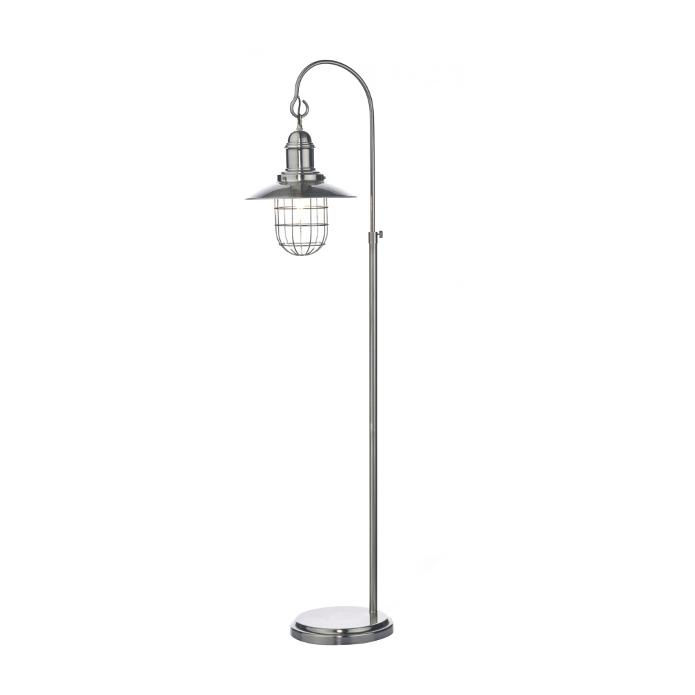 Dar Lighting Terrace Vintage Floor Lamp In Antique Chrome Finish Ter4961 with regard to sizing 1000 X 1000