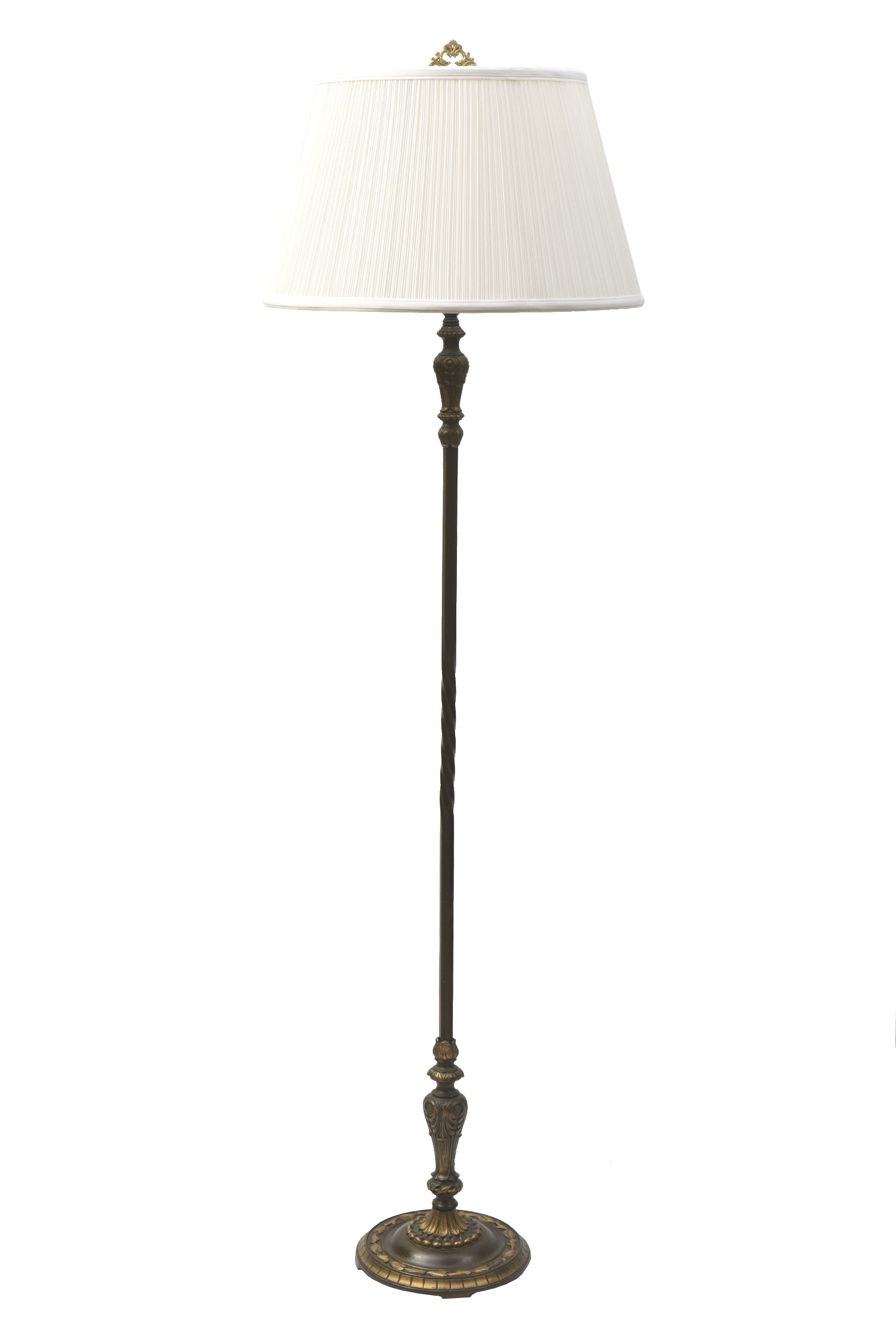 Dark Bronze And Gold Floor Lamp in proportions 1555 X 2330