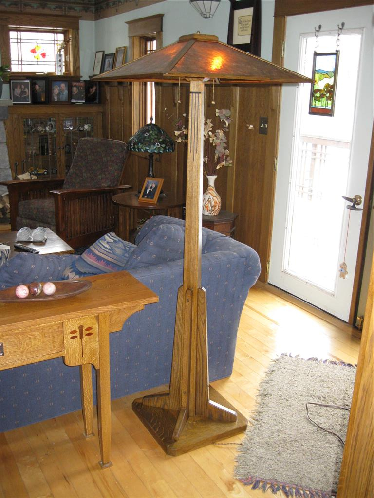 Dark Oak Prairie Style Floor Lamp inside measurements 768 X 1024