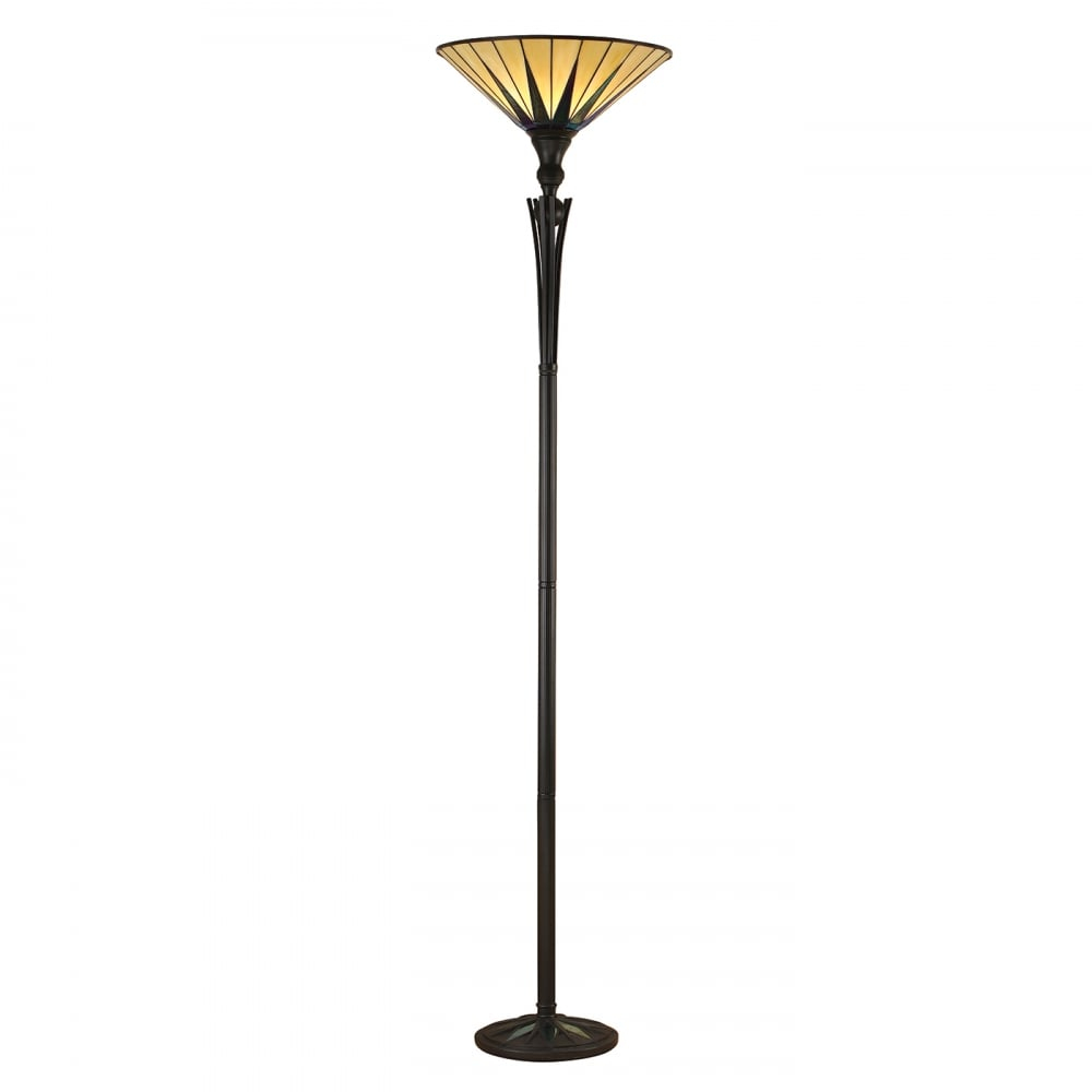 Dark Star Tiffany Art Deco Uplighter Floor Lamp with regard to proportions 1000 X 1000