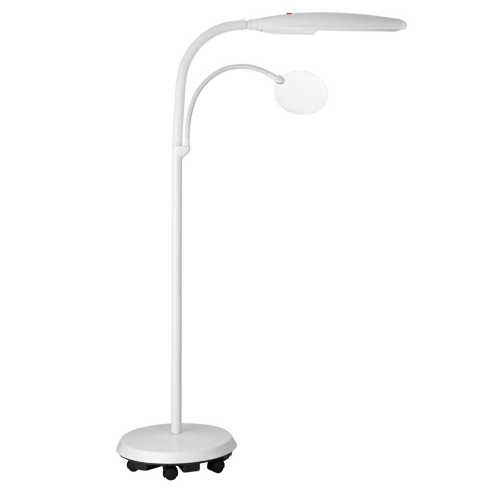 Daylight 44 In White Easy Twist Floor Lamp for sizing 1000 X 1000
