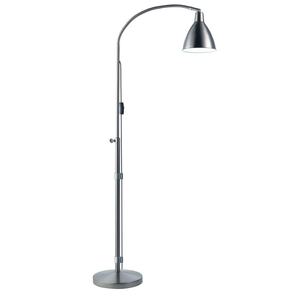 Daylight 55 In Silver Flexi Vision Floor Lamp pertaining to measurements 1000 X 1000
