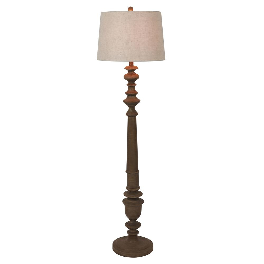 Decor Therapy Benjamin 595 In Barnwood Brown Traditional Floor Lamp regarding sizing 1000 X 1000