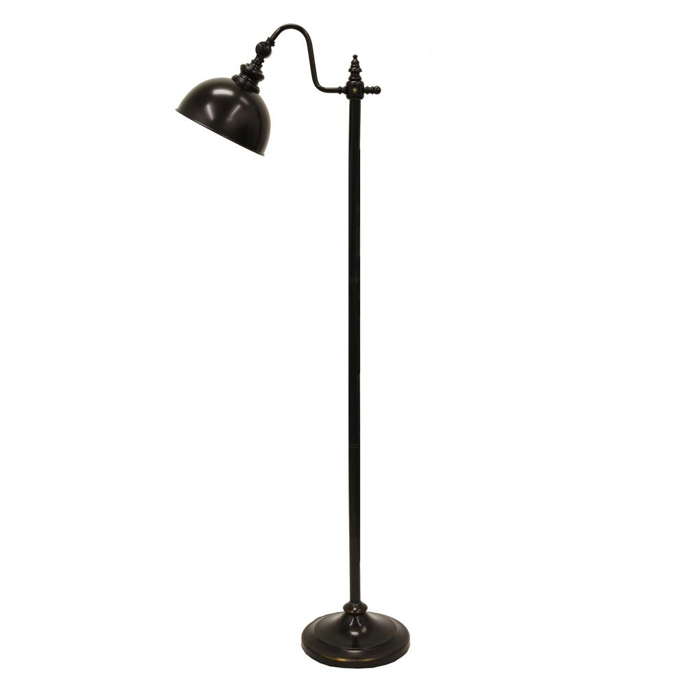 Decor Therapy Chloe Pharmacy 56 In Bronze Floor Lamp With Metal Shade within proportions 1000 X 1000