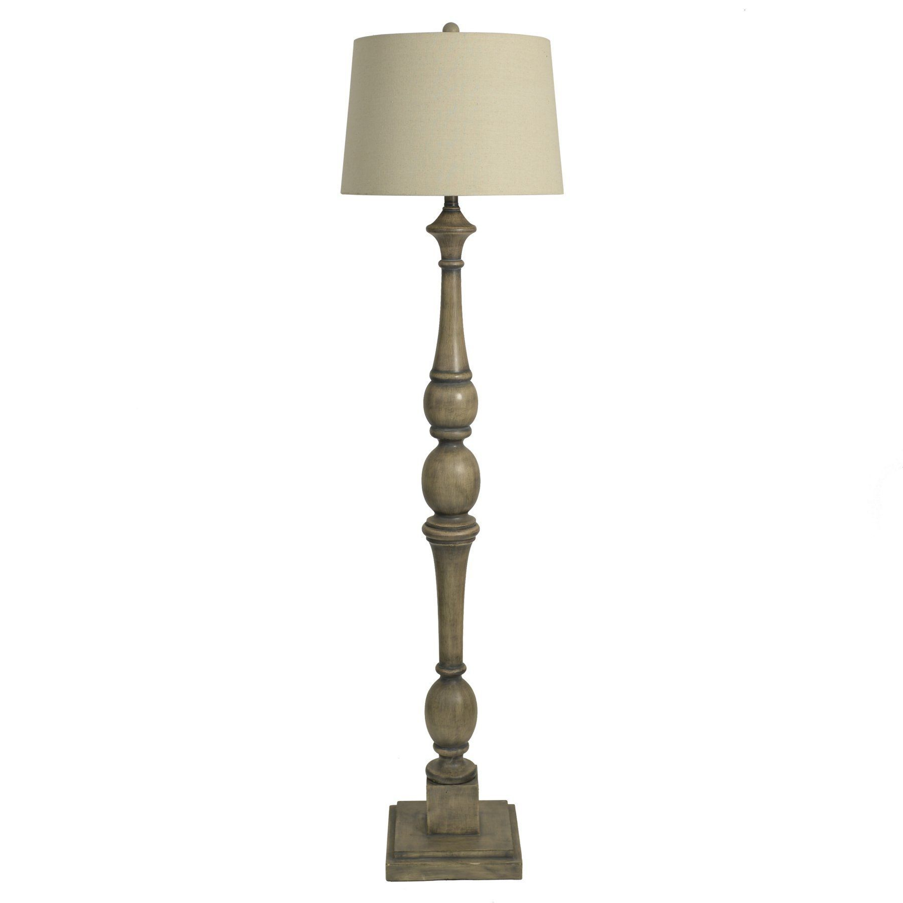 Decor Therapy Distressed Baluster Floor Lamp Pl3734 for dimensions 1800 X 1800