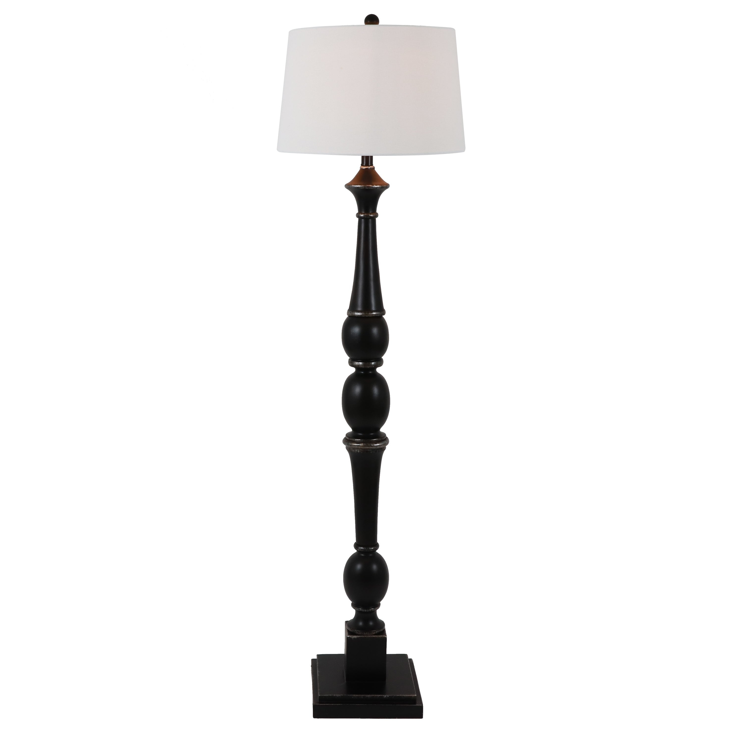 Decor Therapy Distressed Baluster Floor Lamp within size 3000 X 3000